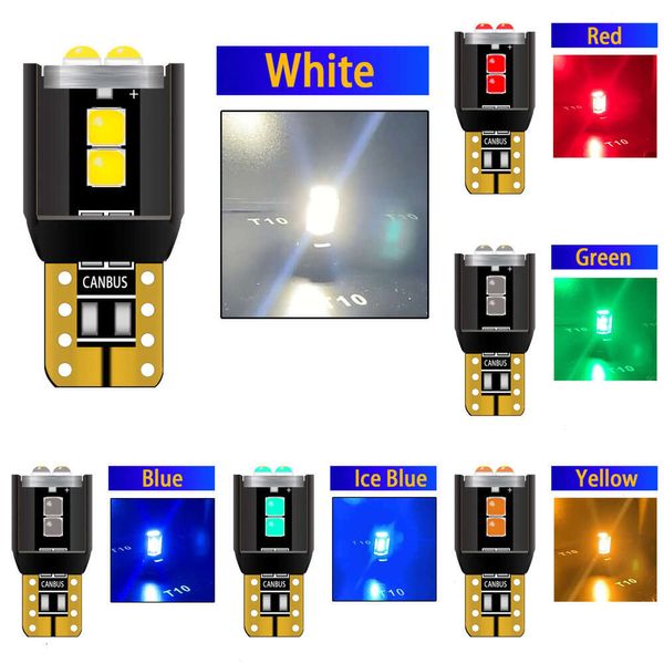 2024 dekorative Lichter 2 Stück T10 W5w 168 194 LED Canbus Autoinnenraum Lesekuppelleuchte Marker Türlampen Wedge Parkkarte Umrissbirnen Superhell