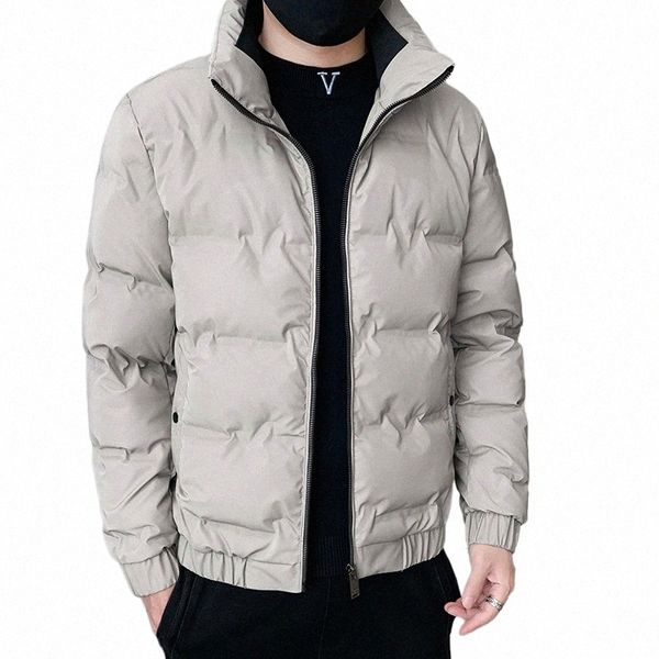 Gola de inverno 80% jaqueta de pato branco para homens onda corte cor sólida manga lg streetwear fi casacos casuais masculino x6ZL #