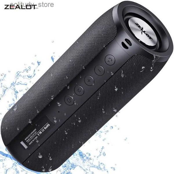 Портативные колонки ZEALOT S51, мощный Bluetooth-динамик, басовый беспроводной динамик, сабвуфер, водонепроницаемый динамик с поддержкой USB-накопителя TF TWS Q240328