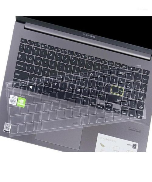 Capas de teclado para asus vivobook 15 s533 s5600 156 polegadas 2021 protetor de pele de silicone transparente tpu laptop teclados poeira cover116601450