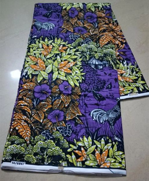 Ткань Hol..lan..dais, натуральная ткань, африканский воск, высококачественная 100% хлопок, восковая ткань Анкара для пошива платьев в африканском стиле, 6 ярдов