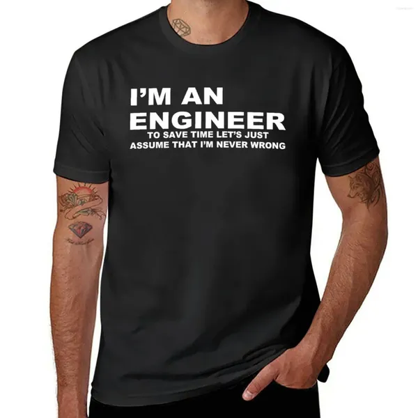 Regatas masculinas Sou um engenheiro para economizar tempo, vamos apenas supor que nunca errado Engraçado Geek Nerd Camiseta Roupas para homens
