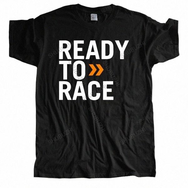 Футболка Мужская футболка Ready to Race Pure Cott Clothing Футболка в стиле панк Letter Art Повседневная футболка Мужской сайт мужская винтажная футболка c9U8#