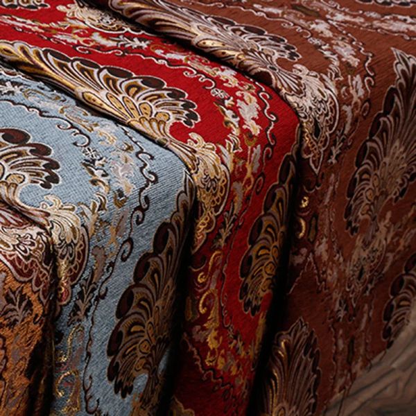 Tecido jacquard de precisão estilo europeu, para almofada, sofá, cadeira, acolchoado, costura, patchwork, estofamento de tecido delicado, 145cm de largura