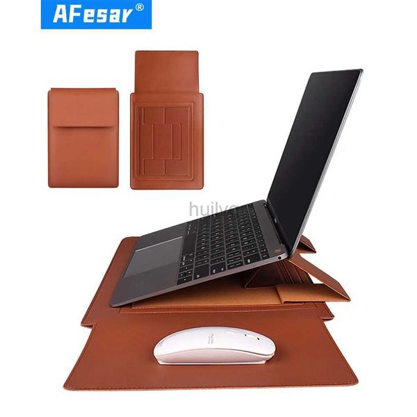 Capas para laptop mochila multifuncional bolsa de manga bolsa de couro pu para macbook air pro 13 15 notebook huawei bolsa 24328