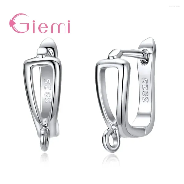 Серьги-кольца DIY Ювелирные изделия из стерлингового серебра 925 пробы, модный дизайн, полые женские аксессуары высокого качества