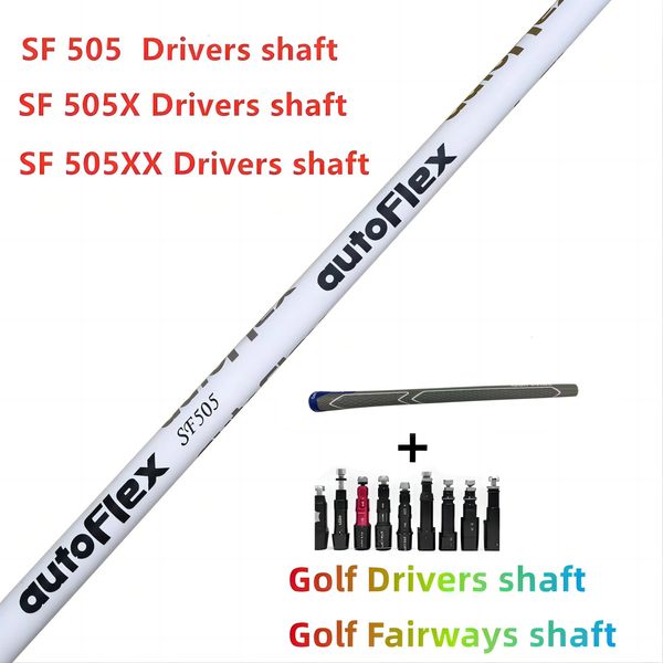 Albero per driver da golf di marca Albero da golf Autoflex bianco SF405/505/505x/505xx Albero in grafite flessibile Manicotto e impugnatura per montaggio gratuito 240314