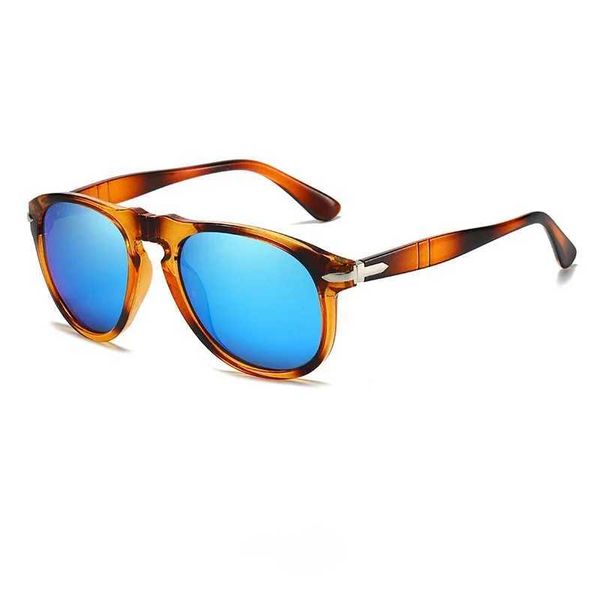 Occhiali da sole TAC UV400 Polarizzazione Occhiali da sole pilota Retro Brand Design Occhiali da uomo di lusso Specchio Sport Gafas De Sol con cerniere in metallo J240328