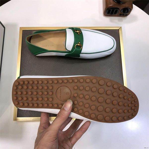 39Modell Männer Sommer Leder Designer Loafer Casual Schuhe Atmungsaktive Männer Turnschuhe 2024 Mode Komfort Männlich Outdoor Schwarz Gummi Flache Männer schuhe