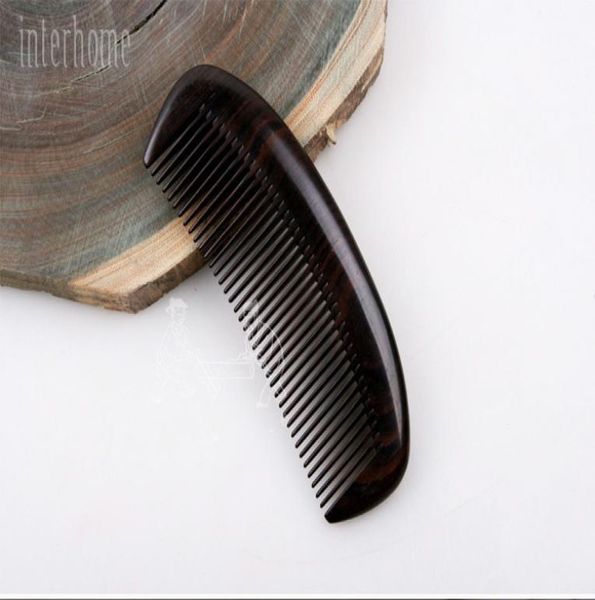 Alta qualidade de alta qualidade boutique cabelo pentes de madeira luxo precioso africano precioso ébano madeira requintado artesanato puro artesanal gift2542880