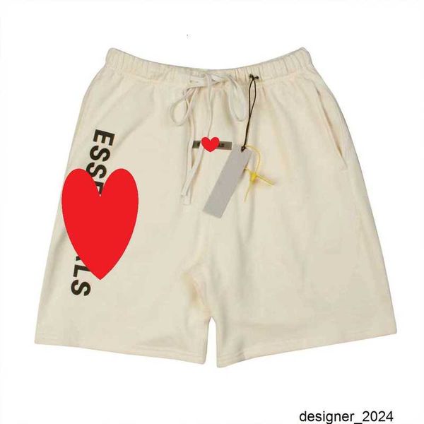 Designer Versione corretta di pantaloncini con coulisse in silicone unisex ESS, pantaloni da spiaggia, pantaloni di cotone, pantaloncini corti, pantaloncini alla moda J1TB