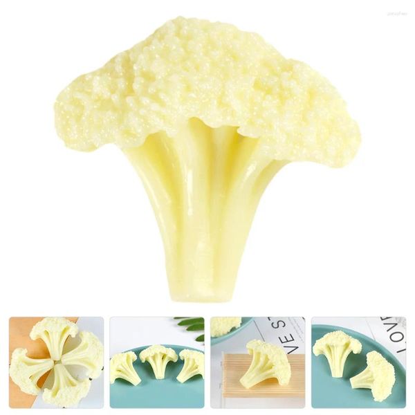 Dekorative Blumen Blumenkohl Modell gefälschte Brokkoli Scheibe für Dekoration künstliche Gemüse Simulation Kunststoff lebensecht