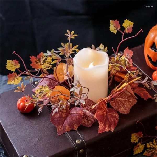 Kerzenhalter, hochwertige Materialien, Beerenhalter, langlebiger Kranz, elegantes Design, vielseitig einsetzbar, als Dekoration für Thanksgiving-Partys
