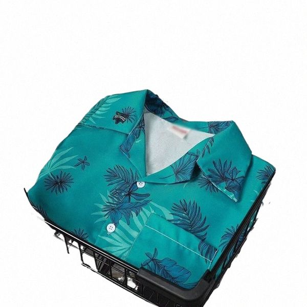 GTA Vice City Camicia abbinata Camicia floreale sottile estiva da uomo Camicia hawaiana da spiaggia a maniche corte I3Vf #