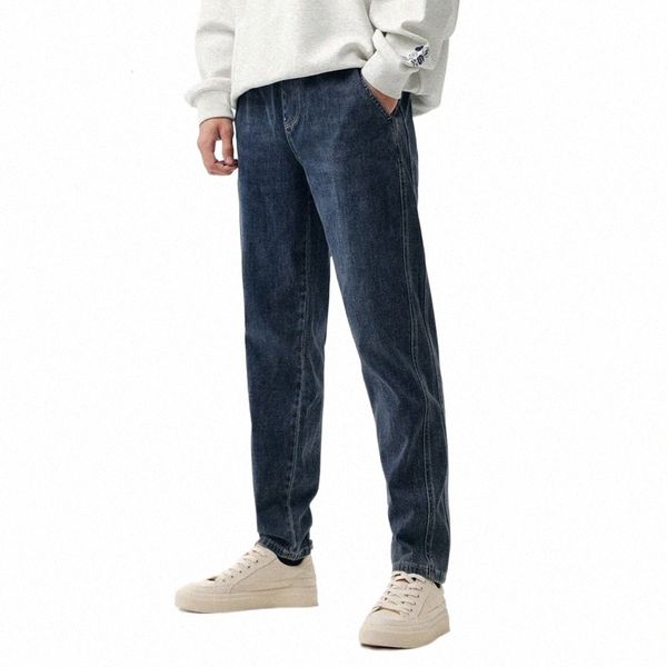 Semir 2024 Jeans Männer Spring Elastic Draw String täglich einfache Pendelpendelklassiker