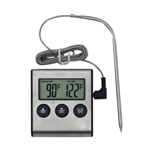 ГРИЛЫ ЖК -дисплей цифровой барбекю Гриль пищевой термометр 0 ~ 250 ° C пищевой термометр