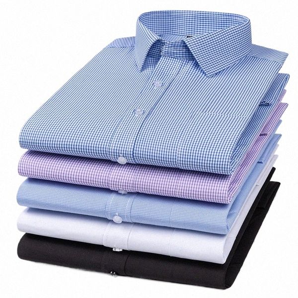 2023 LG с рукавами сорочка Homme Топы для мужчин Мужская одежда Белая рубашка Мужская Fi Тенденции одежды D91j #