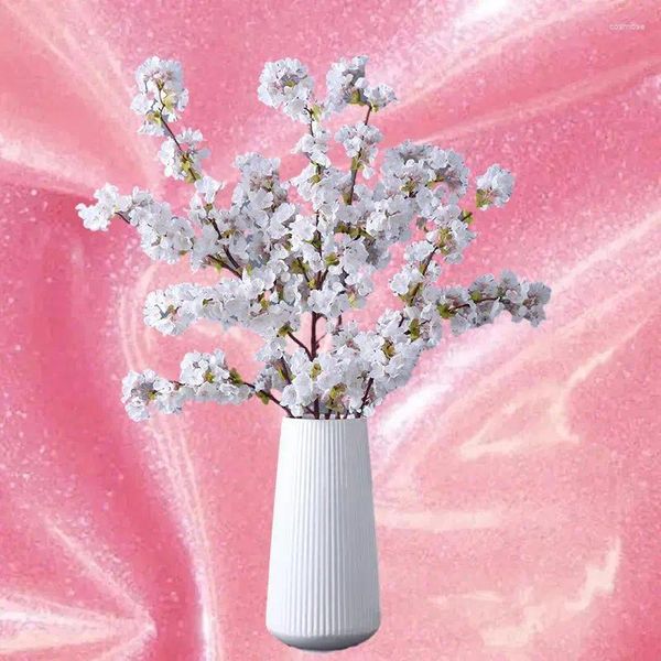 Dekorative Blumen Simulation Kirschblüte Verschlüsselung Zweige Hochzeit Dekoration gefälschte Wohnzimmer Desktop Ornament