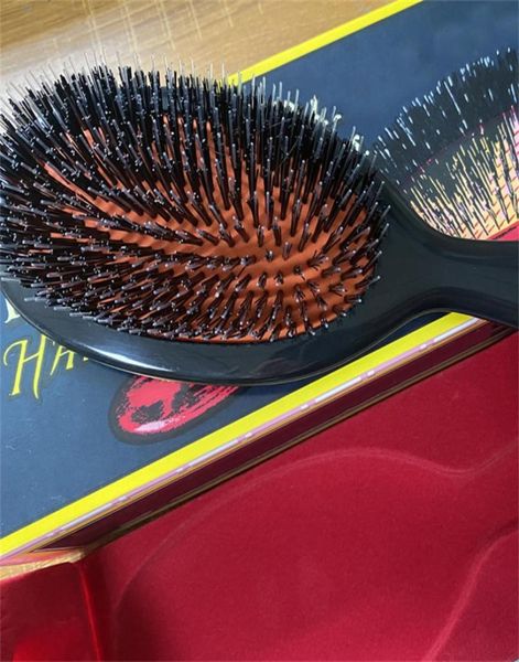 Mason P BN2 Spazzola per capelli tascabile con setole e nylon Cuscino morbido Pettine con setole di cinghiale di qualità superiore con confezione regalo26182103531