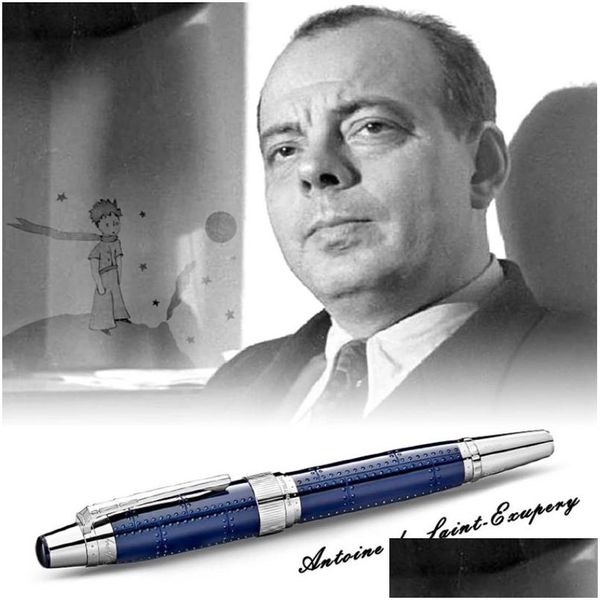 Шариковые ручки оптом Classic Writer Edition Antoine De Saint-Exupery Черная ручка из смолы Офисные канцелярские товары Чернила для каллиграфии Drop Delive Dhcgw