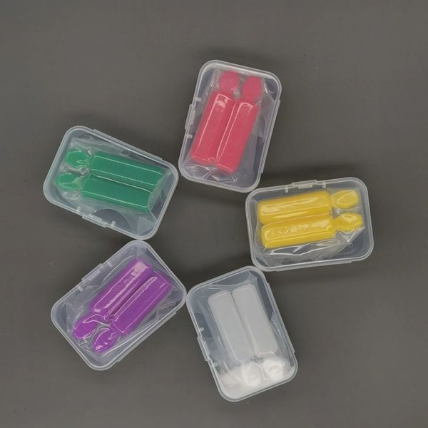 5 renk paketi silikon dişler çubuk ısırık meyve aromalı hizalayıcı chewie kutuları 2 adet meyve aromalı hizalayıcı için ortodontik çiğneme