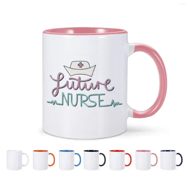 Tassen 1 Stück Keramik Kaffeetasse 11 Unzen Tasse Milch Tee Wasser Trinkgeschirr Inspirierendes Geschenk für Kollegen Freund Kreativ