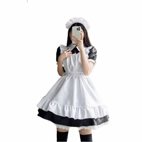 cosplay Sexy Coffee Maid Gioco di ruolo Uniforme Kawaii Abbigliamento per Lolita Girl Plus Size Cosplay Cameriere Outfit Costumi Anime S-5XL s0Lm #