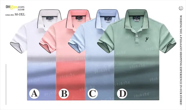 56 estilos designer polo camisa verão mens polo marca de moda camisa polo de negócios de alta qualidade carta impressa roupas tamanho asiático M-3XL yyh