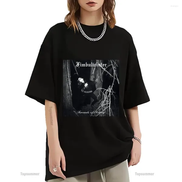 T-shirt da uomo T-shirt Servants Of Sorcery Fimbulwinter Tour Camicia da uomo Cool Streetwear Tshirt oversize