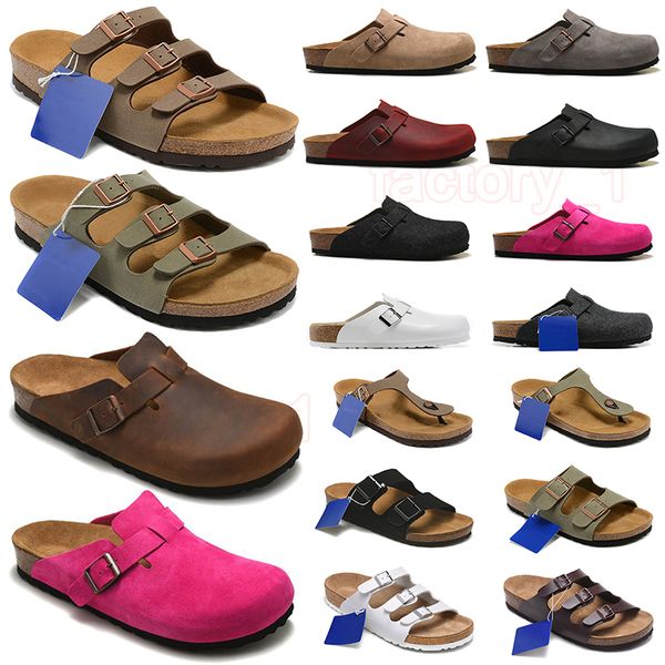 Birkinstock zoccolo Sandali firmati di lusso Sandale Uomo Donna Pantofole con fibbia Scivoli in pelliccia Birkin Boston Pantofole con fibbia Arizona Summer Beach Plantare morbido DHgate