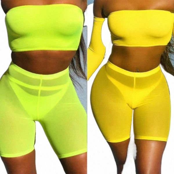 Sexy Beach Dancing Bottoming Mesh Sheer Shorts für Frauen Hohe Taille Mehrere Farben Enge Cover Up Wrap Hüften Workout Gym Bottoms w9qI #