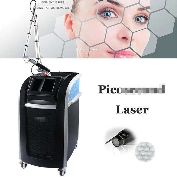 Vendita calda!!!Macchina professionale per la rimozione dei tatuaggi laser Nd Yag a buccia di carbonio con laser a picosecondi Picolaser