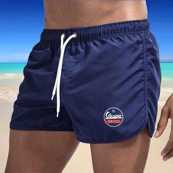 Shorts masculinos Vespa sexy maiô shorts Sunga Hot mens maiô praia shorts maiô Mayo Sunga De Praia Homes tipo de projeto J240328