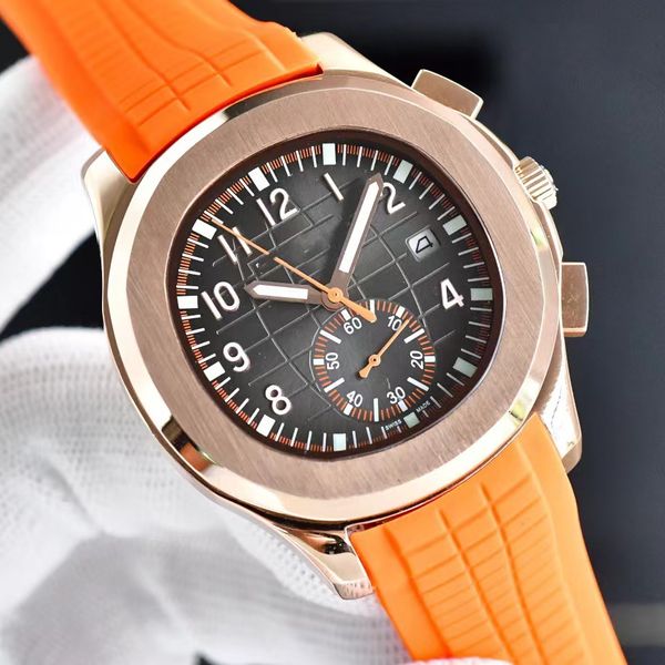 Relógio masculino designer relógio movimento automático 41mm relógio de aço inoxidável pulseira de couro impermeável safira relógio masculino montre reloj motocicleta relógios ponto relógio