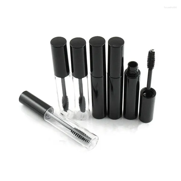 Bottiglie di stoccaggio 20 PZ X 10 ml Tubo di Mascara Vuoto in Plastica Argento Nero Grado Superiore FAI DA TE Eye Rimel Strumento di Trucco Contenitori Cosmetici