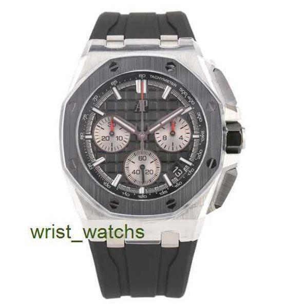 Nice AP Relógio de Pulso Royal Oak Offshore Série 26420SO Anel Cerâmico de Aço de Precisão Voltar Tempo Transparente Moda Masculina Lazer Esportes Máquinas Relógio