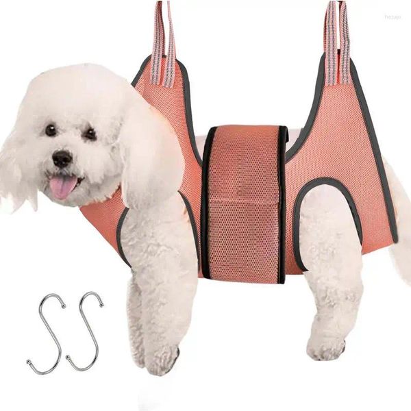 Cão portador pet grooming rede estilingue titular saco de arnês sem arranhões para banho aparamento de unhas/