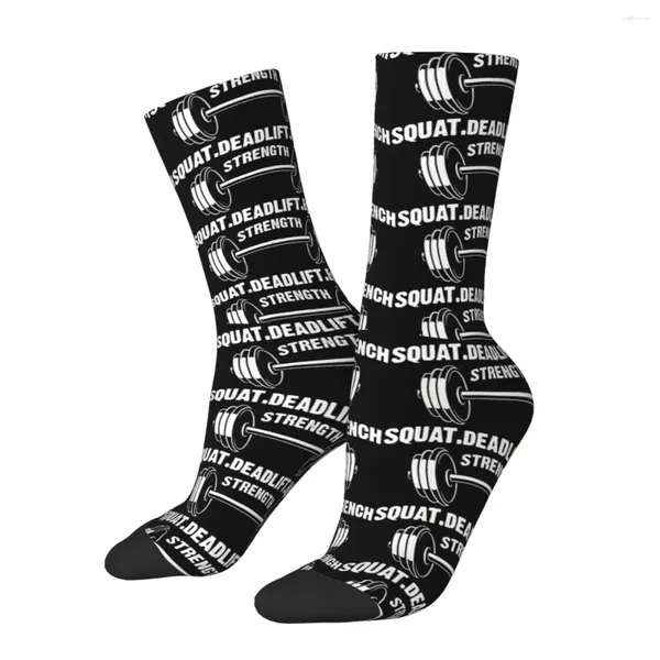 Calze da uomo Squat Deadlift Panca Forza Uomo Uomo Donna Calze primaverili Harajuku