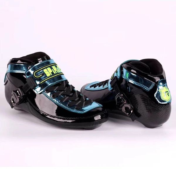 Acessórios originais profissional espírito 2020 velocidade inline botas de skate qualidade fibra carbono competição velocidade skate corrida bota patinação