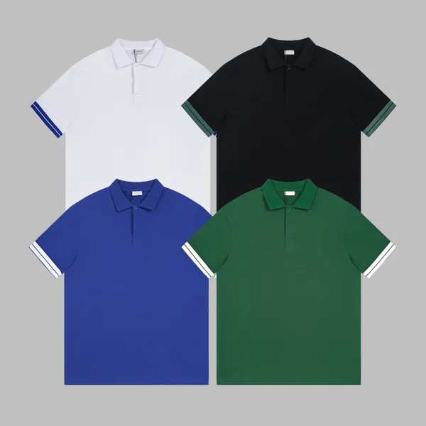 Homens da moda Polos marca designers camisa polo de alta qualidade camisas de algodão material polos Negócios T camisa casal de manga curta top S-XXL