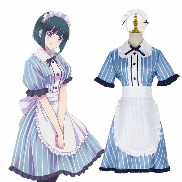 Anime Godd Cafe Terrace Suit Cosplay Tsukishima Riho Apr Vendita calda Dr Donna Uniforme Halen Masquerade Party Costume W0hC #