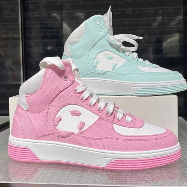 All'inizio della primavera Candy Designer Sneakers Lace-up Canvas Uomo Donna Tennis Training High-top Scarpe casual All Star Sneaker 1 Top Mirror Quality