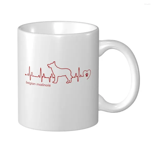 Canecas Mark Cup Caneca Belga Malinois Dog Hart Café Chá Leite Água Viagem Escritório Home