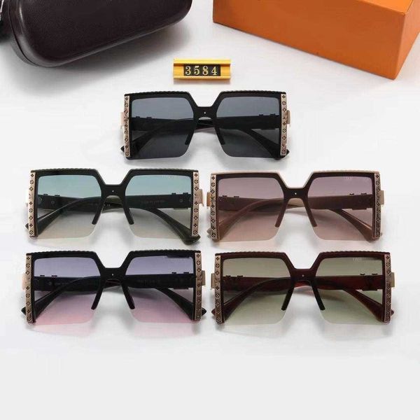 2024 Neue Mode einfache klassische gedruckte Sonnenbrille Geschäfte 95% Rabatt auf Freigabe Großhandel 3584 Heiß