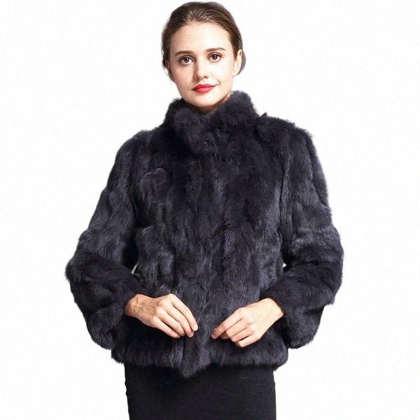 Cappotto di pelliccia di coniglio naturale Giacca invernale da donna Vera pelle e pelliccia promoti abbigliamento femminile in offerta con nave libera 2023 Freddo u0dO #