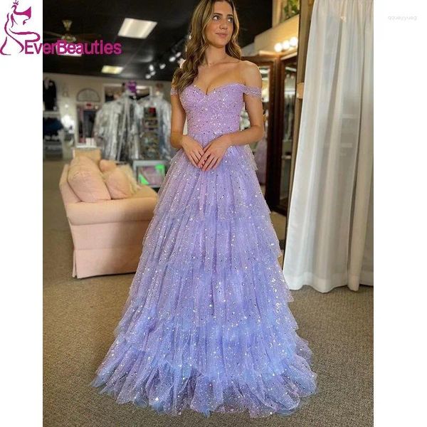 Abiti da festa Glittery Paillettes Prom Dress Abito da sera lungo Sweetheart Formale per le donne 2024 Abiti di sfera Abiti da Gala Mujer