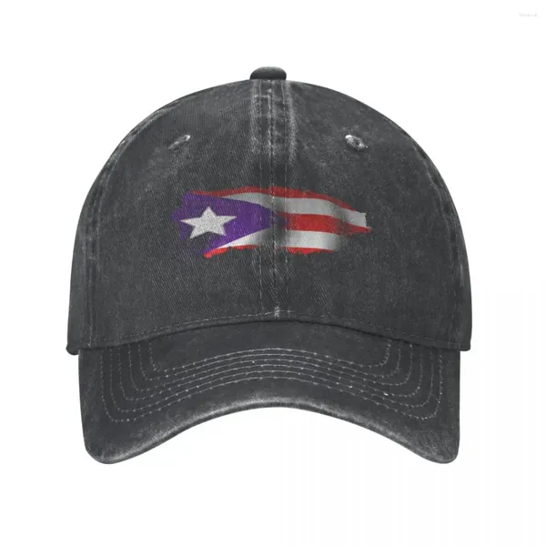 Ball Caps Puerto Rico Flagge Männer Frauen Baseball Distressed Washed Hüte Kappe Vintage Outdoor Sommer Snapback