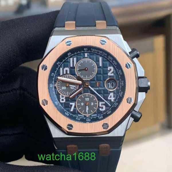 Orologio da polso Moissanite AP Royal Oak Offshore Series 26471SR Room Piatto blu dorato Baoqilai Orologio sportivo da uomo in edizione limitata, moda, tempo libero, affari