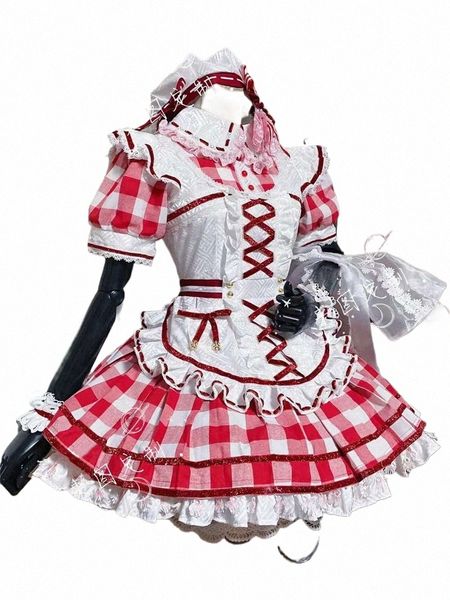 Anime bang sonho futaba tsukushi cosplay traje feminino cozinheiro doce grade empregada dr atividade festa role play roupas personalizado-fazer 78a2 #