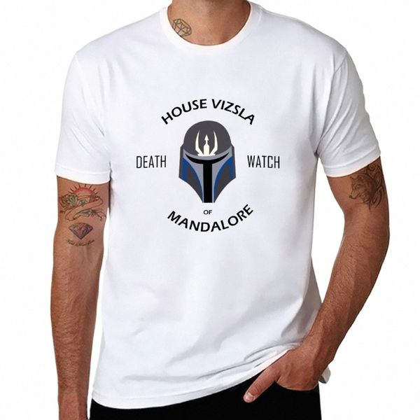 Футболка с логотипом House Vizsla Death Watch, однотонная, черная, быстросохнущая, по индивидуальному заказу, мужские футболки с логотипом champi h6mU #